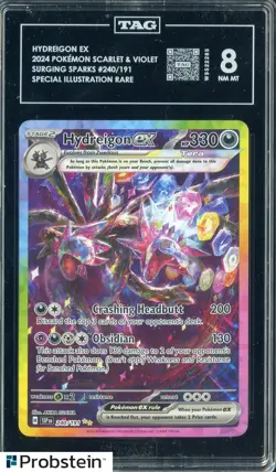 2024 Pokemon Scarlet & Violet Surging Sparks #240 Hydreigon ex Special Rare TAG8 - Image 1