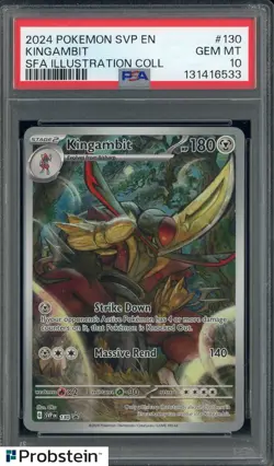 2024 Pokemon SVP EN #130 Kingambit SFA Illustration Collection PSA 10 #2 - Image 1