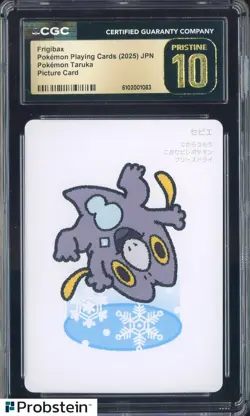 2025 Pokemon Playing Cards Japanese Taruka Picture Card Frigibax CGC 10 PRISTINE - Image 1