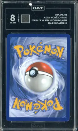 2025 Pokemon Mega Enhanced Booster #133 Bulbasaur Illustration Rare TAG 8 - Image 2