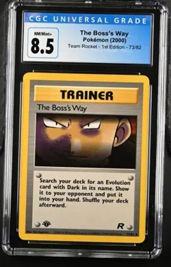 Pokemon The Boss's Way 2000 Team Rocket - 1st Ed. 73/82 CGC 8.5 - Image 1