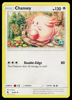 Chansey 46/68 Uncommon Hidden Fates Pokemon Lightly Played - Image 1