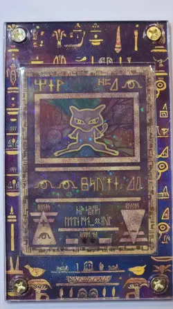 2000 Ancient Mew Movie Promo Holo Pokemon Card In Custom Display Case LP - Image 1