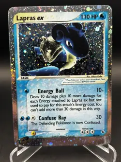 2003 Pokemon Lapras ex Ultra Rare Holo Ruby & Sapphire #99/109 Vintage - Image 1