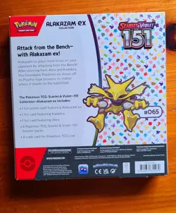 Pokemon 151 Alakazam ex Collection Box Sealed Scarlet & Violet NEW USA Seller - Image 2
