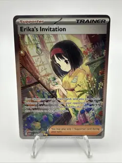 Pokemon TCG SV Scarlet & Violet 151 Erika's Invitation Card #203/165 - Image 1