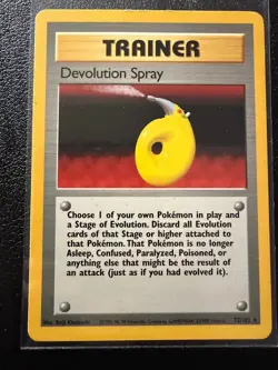 DEVOLUTION SPRAY 72/102 R BASE SET UNLIMITED POKEMON LP - Image 1