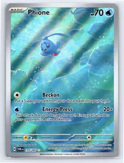 Phione 175/167 - Pokemon Twilight Masquerade - Illustration Rare Holo - NM - Image 1