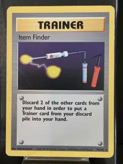 Pokemon TCG Item Finder 74/102 Non Holo Rare Unlimited LP - Image 1