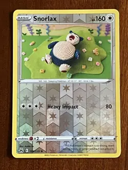 Snorlax 109/159 Reverse Holo Rare Crown Zenith Near Mint Pokemon TCG - Image 1
