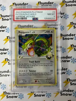 Rayquaza C Holo #8 Supreme Victors 2009 Pokemon Platinum PSA 8 - Image 1