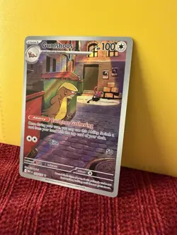 Pokemon Gumshoos Illustration Rare Full Art Holo 153/132 Me01 Stage 1 HP 100 - Image 2