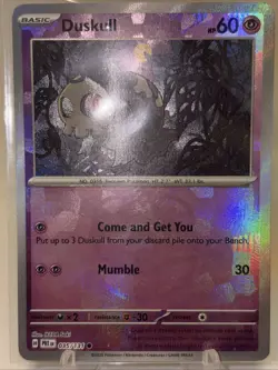 Pokemon TCG Duskull 035/131 Prismatic Evolutions Master Ball Reverse NM - Image 1