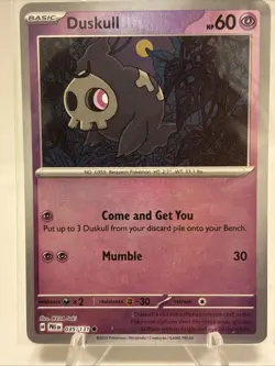 Pokemon TCG Duskull 035/131 Prismatic Evolutions Master Ball Reverse NM - Image 3