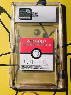 CGC 8.5 NEAR/MINT + 24k Gold Plated HAUNTER Pokemon Candy Stickers 2023 Korean ✨ - Image 2