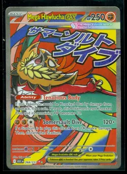 Pokemon MEGA HAWLUCHA EX 268/217 - Ascended Heroes - ULTRA RARE FULL ART - Image 1