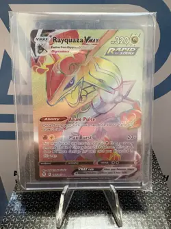 Rayquaza VMAX 217/203 Pokemon TCG Evolving Skies Secret Rare Rainbow 2021 Hyper - Image 2