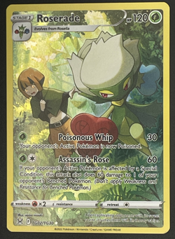 Pokemon TCG Lost Origin Trainer Gallery #TG02 Roserade Ultra Rare Holo TG02/TG30 - Image 1