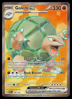 Golem ex 189/165 Ultra Rare 151 Pokemon Near Mint - Image 1