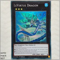 LeVirtue Dragon - ROTA-EN042 - Super Rare 1st Edition Yugioh - Image 1