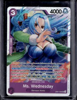 2024 One Piece Memorial Collection Ms. Wednesday Super Rare #EB01-034 - Image 1