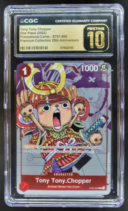 2022 ONE PIECE TONY TONY CHOPPER PROMO 25TH ST01-006 CGC 10 PRISTINE B PT - Image 1