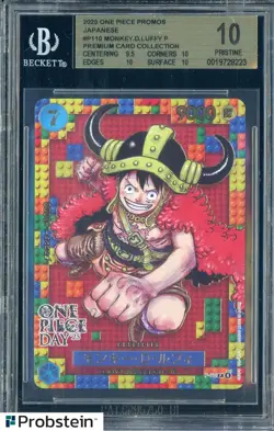 2025 One Piece Promos JPN P110 Monkey D. Luffy Premium Card BGS 10 PRISTINE - Image 1