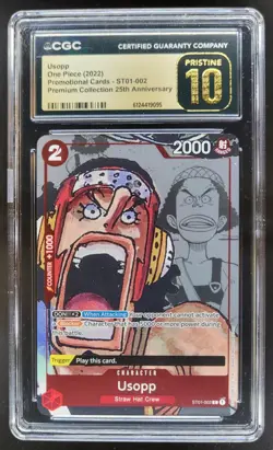 2022 ONE PIECE USOPP PROMO 25TH ST01-002 CGC 10 PRISTINE B PT - Image 1