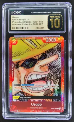 2023 ONE PIECE USOPP FILM RED PROMO ST01-002 CGC 10 PRISTINE B PT - Image 1