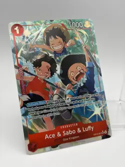 Ace & Sabo & Luffy OP13-007 SR | Carrying on His Will | One Piece NM ENGLISH - Image 2