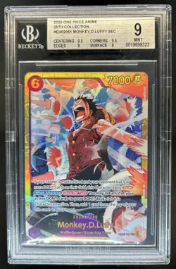 2025 One Piece Anime 25th Monkey.D.Luffy Manga Art Secret Rare #EB02-061 BGS 9 - Image 1