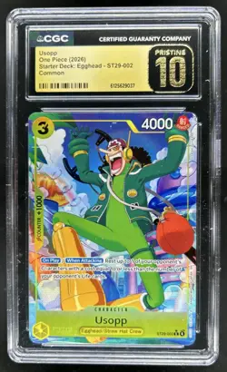 2026 One Piece Egghead Starter Deck Usopp Common #ST29-002 CGC 10 Pristine - Image 1