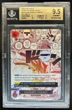 2025 One Piece Honesty Impact Rare Alternative Art #OP11-018 BGS 9.5 - Image 1