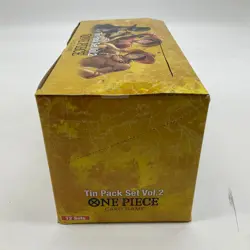 One Piece TCG Tin Pack Set Vol. 2 Display (Brand New Tins Display Bottom Opened) - Image 3