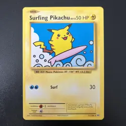 Pokemon TCG Surfing Pikachu Card 111/108 Pikachu TCG - Image 1