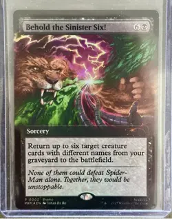 MTG Magic The Gathering Behold The Sinister Six Promo Card Foil Pax West 2025 - Image 1