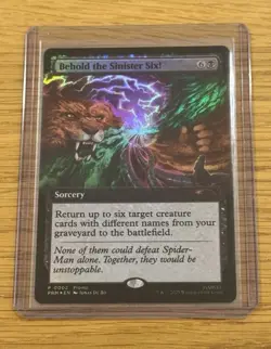 MTG Magic The Gathering Behold The Sinister Six Promo Card Foil Pax West 2025 - Image 2