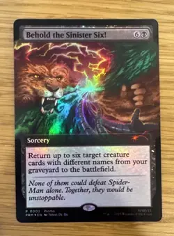 MTG Magic The Gathering Behold The Sinister Six Promo Card Foil Pax West 2025 - Image 4