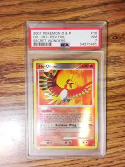 Ho-Oh 10/132 SECRET WONDERS Reverse Holo Graded Pokemon Card - PSA 7 - Image 1