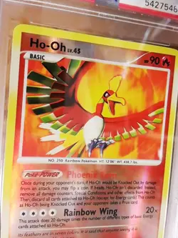 Ho-Oh 10/132 SECRET WONDERS Reverse Holo Graded Pokemon Card - PSA 7 - Image 2