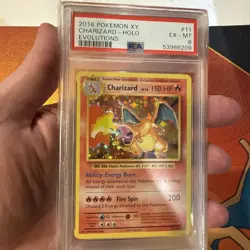 Pokemon 2016 Charizard 11/108 Evolutions Holo Rare PSA 6 Graded Card - Image 3