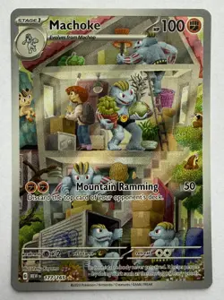 Machoke 177/165 Scarlet & Violet 151 NM Pokemon TCG Card Illustration IR NM - Image 1