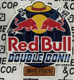 Red Bull X One Piece Card Game Double Don!! Promo Sticker Only - Image 1