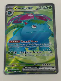Pokemon Venusaur ex 182/165 - Scarlet Violet 151 Ultra Rare NM - Free Card - Image 1