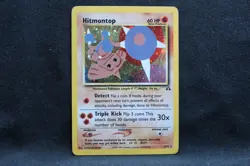 Hitmontop 3/75 Neo Discovery Holo Pokemon TCG Card WOTC MP - Image 2