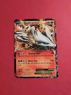 Pokemon TCG Reshiram EX Black White Holo Promo Card BW36 HP - Image 1