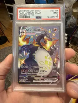 Charizard VMAX SV107 PSA 9 🔥 Shining Fates Shiny Charizard Pokemon Card - Image 1