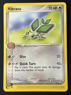 Pokemon Trapinch #78/97 #79/97 & Vibrava #42/97 EX Dragon Card Set - Image 5