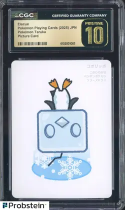 2025 Pokemon Playing Cards Japanese Taruka Picture Card Eiscue CGC 10 PRISTINE - Image 1
