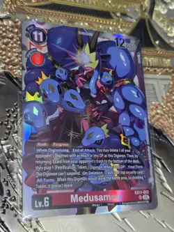 Digimon Card Game Medusamon Super Rare Dawn of Liberator EX11-012 SR - Image 1